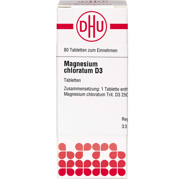 DHU Magnesium chloratum D3 Tabletten, 80 St. Tabletten