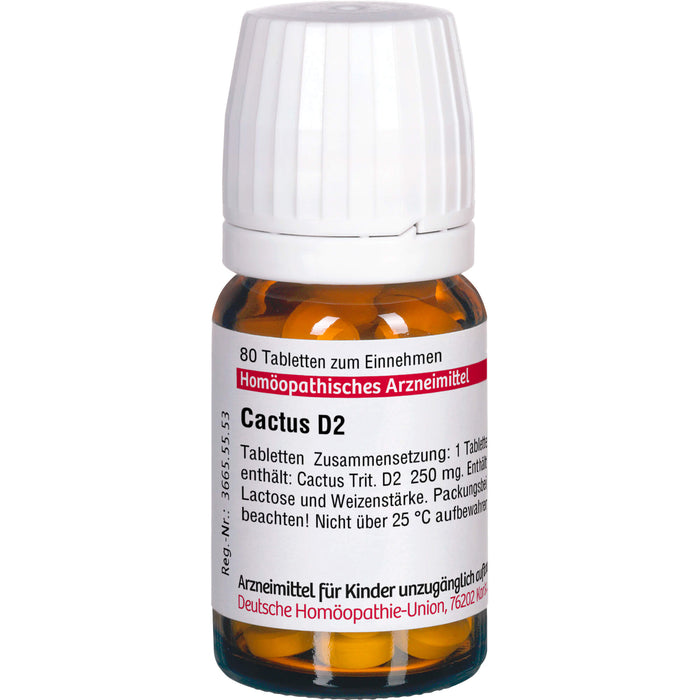 DHU Cactus D2 Tabletten, 80 St. Tabletten