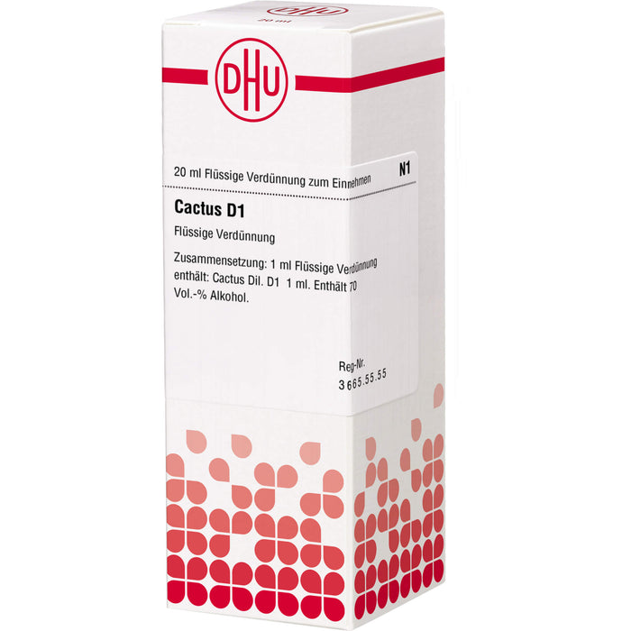 DHU Cactus D1 Dilution, 20 ml Lösung