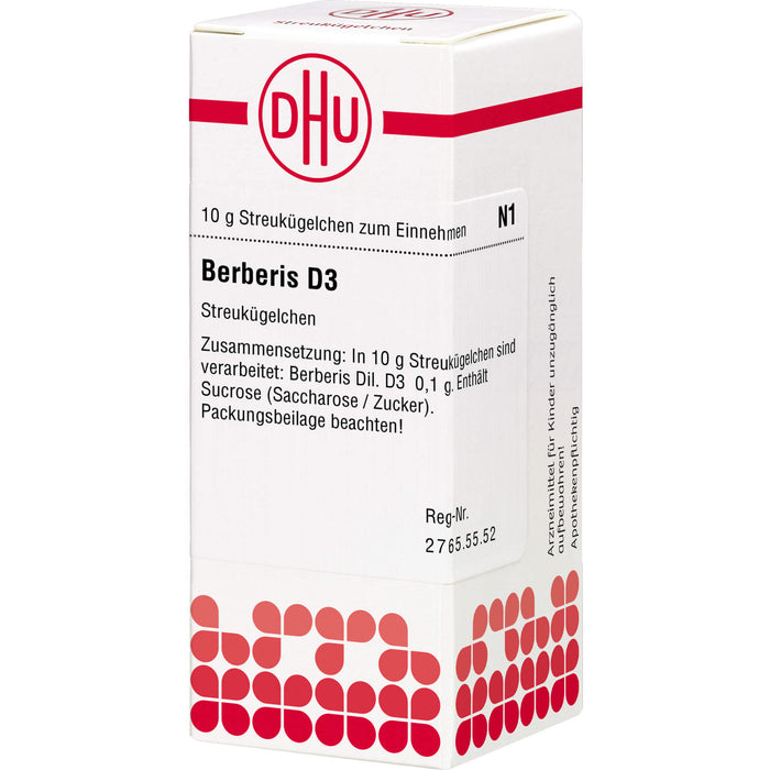 DHU Berberis D 3 Streukügelchen, 10 g Globuli