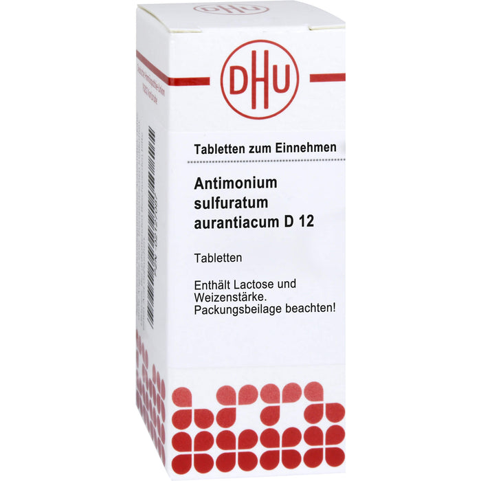 DHU Antimonium sulfuratum aurantiacum D12 Tabletten, 80 pc Tablettes