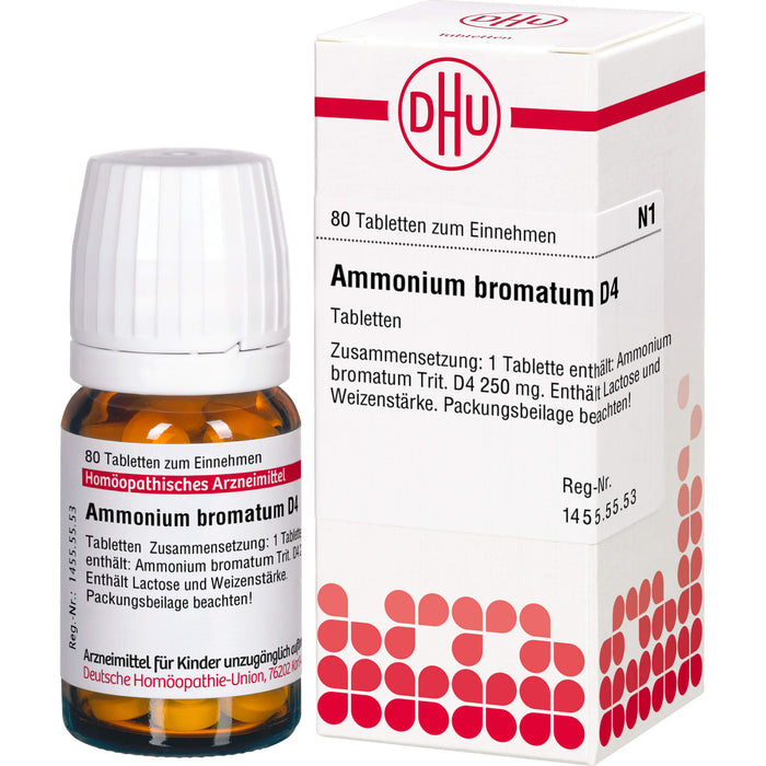 DHU Ammonium bromatum D4 Tabletten, 80 pc Tablettes