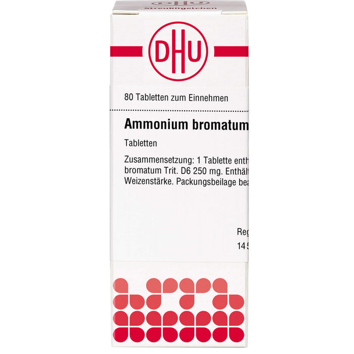 Ammonium bromatum D6 DHU Tabletten, 80 St. Tabletten