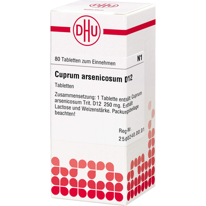 DHU Cuprum arsenicosum D12 Tabletten, 80 pc Tablettes