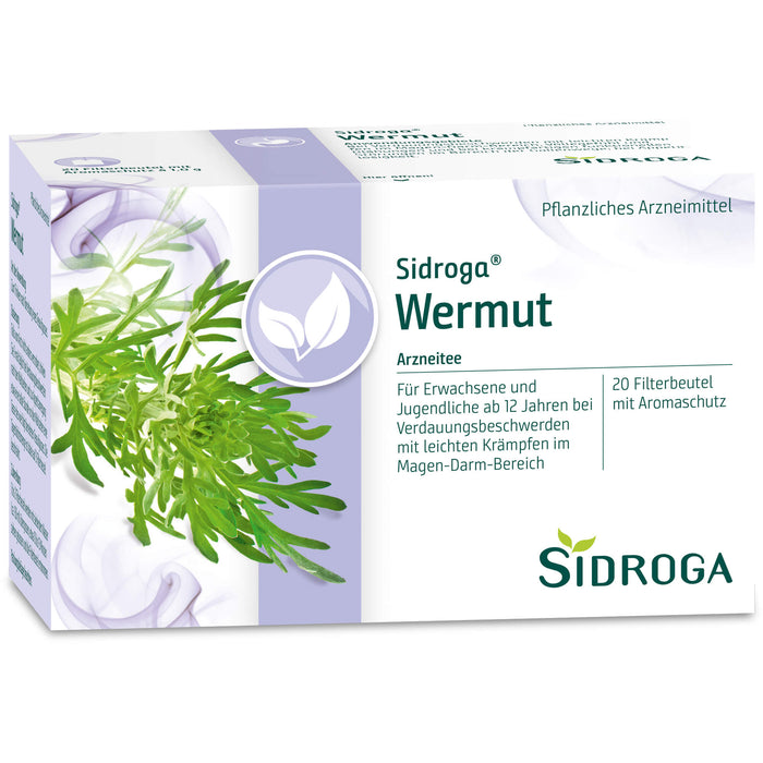 Sidroga Heilpflanzentee Wermut Filterbeutel, 20 pcs. Filter bag