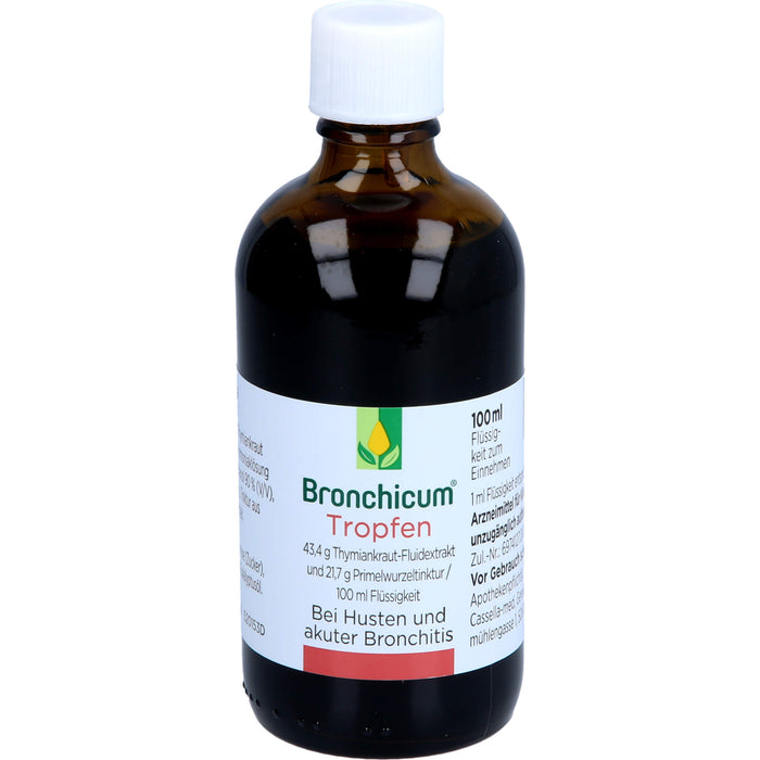 Bronchicum Tropfen bei Husten und akuter Bronchitis, 100 ml Lösung