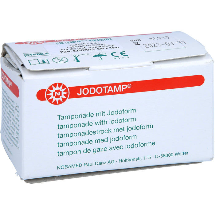 Jodotamp Tamponadestreifen 5mx1cm, 1 St TPN