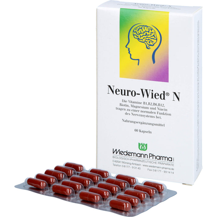 Neuro-Wied N Kapseln für eine normale Funktion des Nervensystems, 60 pc Capsules