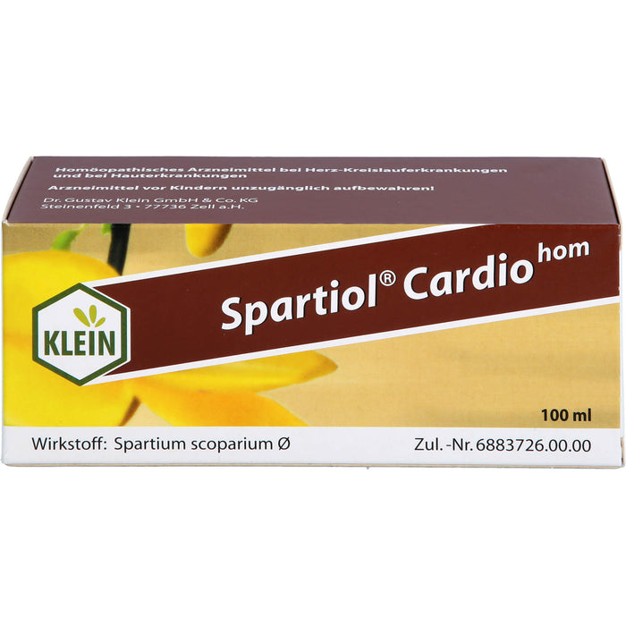 Spartiol Cardiohom Lösung bei Herzschwäche oder entzündlichen ekzematösen Hauterkrankungen, 100 ml Lösung