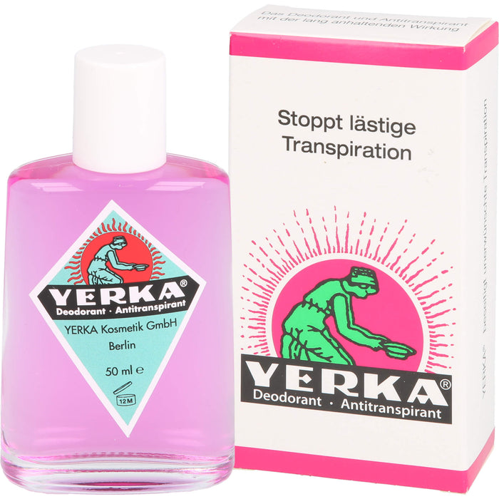 YERKA Deodorant Antitranspirant, 50 ml Solution