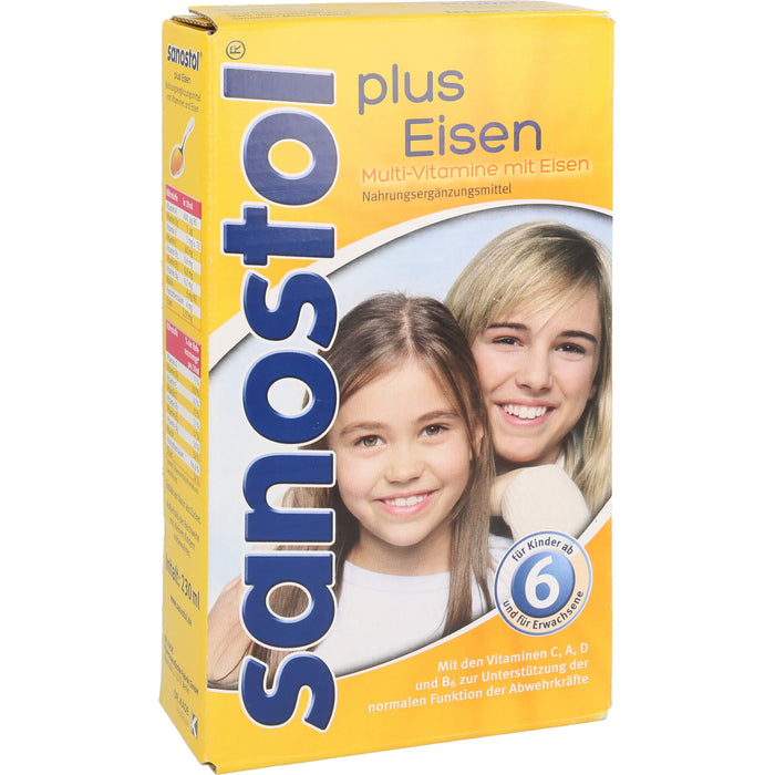 sanostol plus Eisen Saft, 230 ml Solution