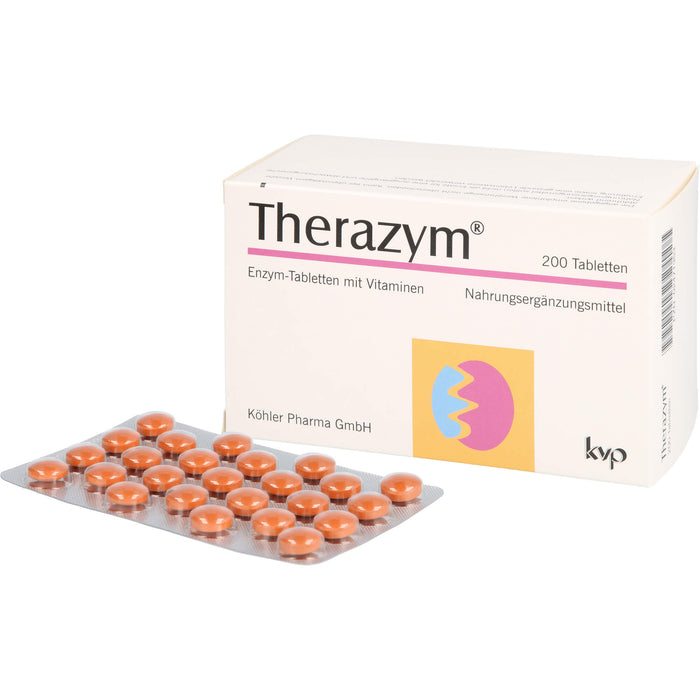 Therazym Tabletten mit Enzymen  und Vitaminen, 200 St. Tabletten