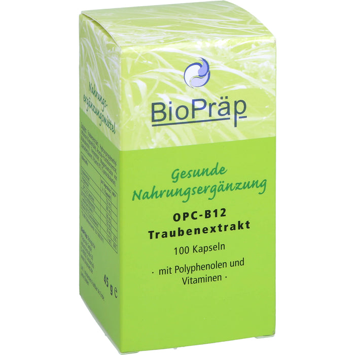 BioPräp OPC-B12 Traubenextrakt Kapseln, 100 pcs. Capsules