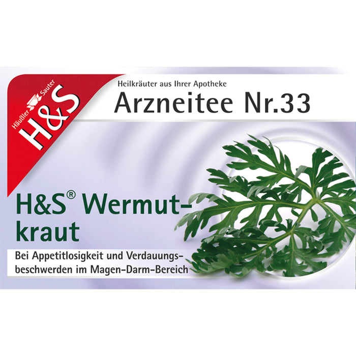 H&S Wermutkraut Arzneitee Nr. 33 Filterbeutel, 20 pcs. Filter bag