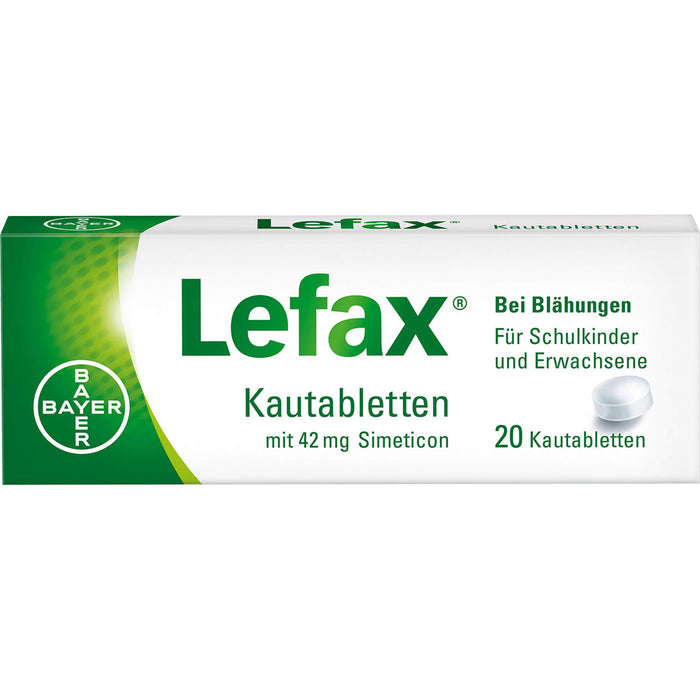 Lefax Kautabletten bei Blähungen, 20 pcs. Tablets