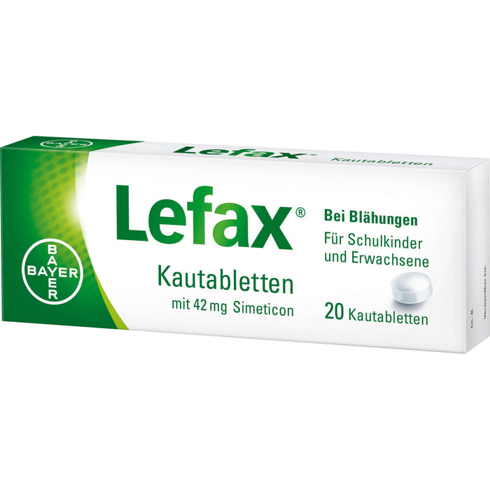 Lefax Kautabletten bei Blähungen, 20 pc Tablettes