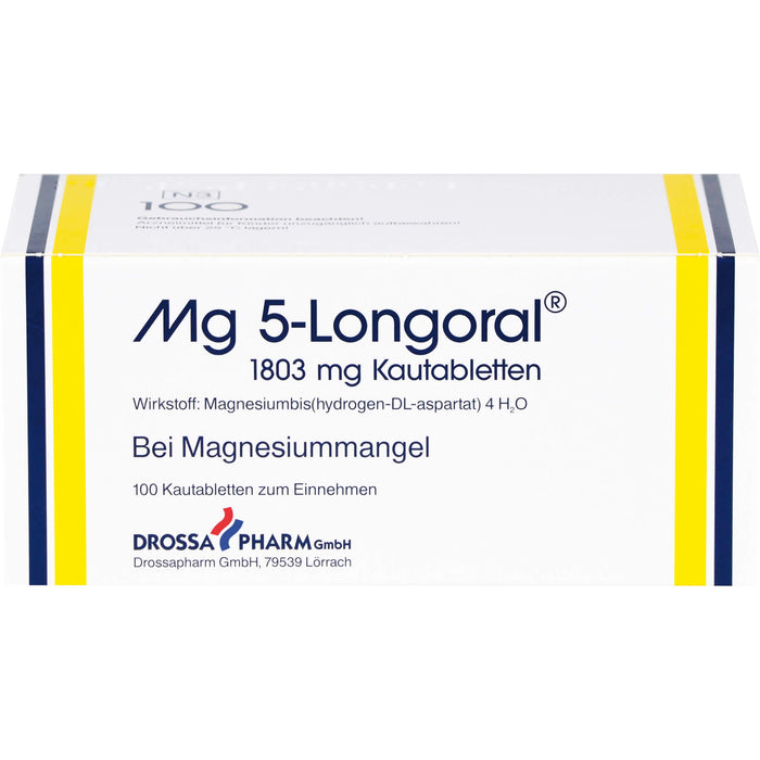 Mg 5-Longoral 1803 mg Kautabletten bei Magnesiummangel, 100 pcs. Tablets