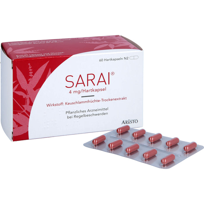 Sarai Hartkapseln bei Regelbeschwerden, 60 pcs. Capsules