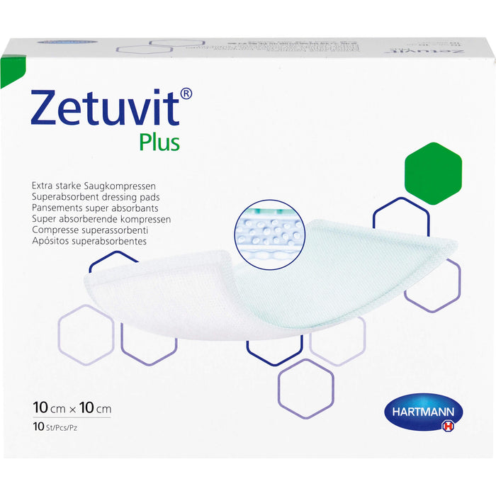 HARTMANN Zetuvit Plus steril 10 x 10 cm, 10 pc Compresses