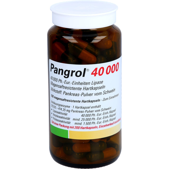 Pangrol 40000 Kapseln Verdauungsenzyme, 200 pcs. Capsules