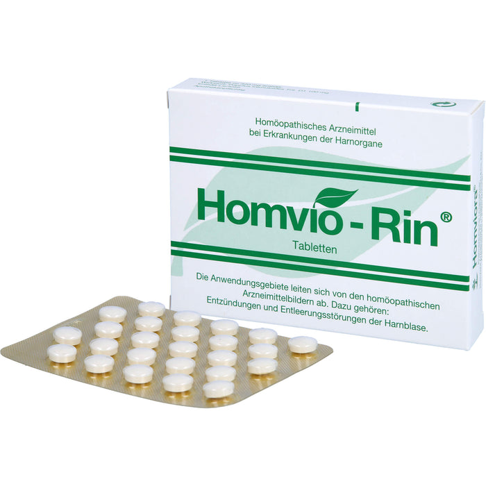 Homvio-Rin Tabletten gegen Entzündungen und Entleerungsstörungen der Harnorgane, 50 pcs. Tablets