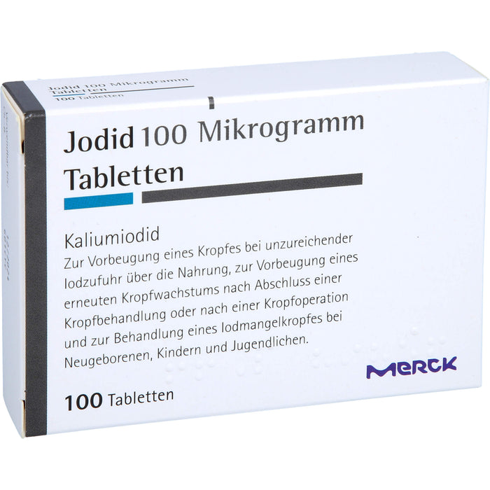 MERCK Jodid 100 Mikrogramm Tabletten, 100 St. Tabletten