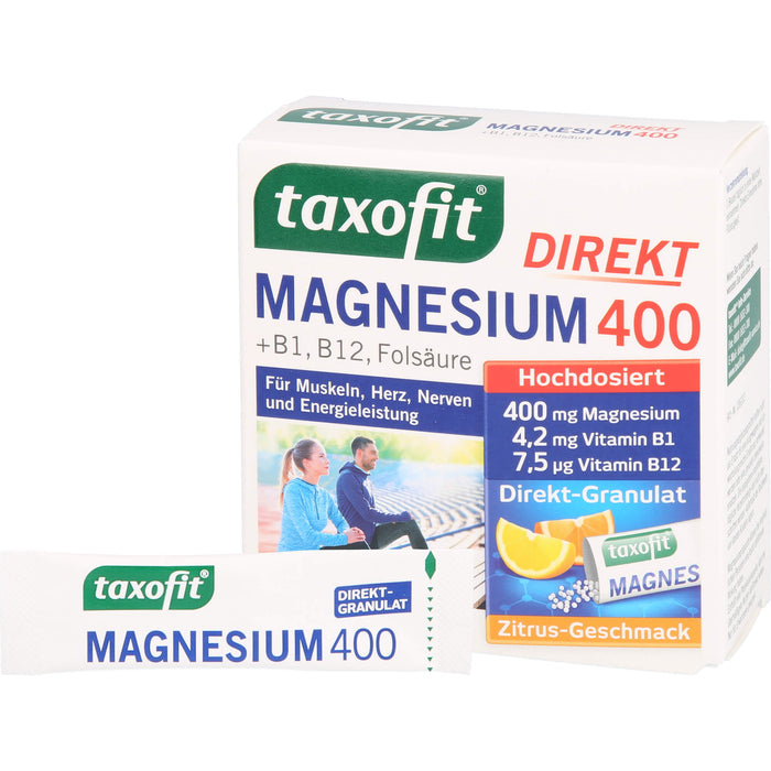 taxofit Magnesium 400 Direkt-Granulat, 20 pcs. Sachets