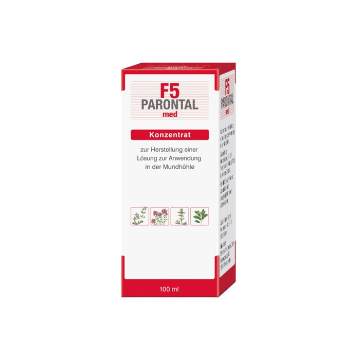 Parontal F5 med Konzentrat zum Spülen des Mund- und Rachenraumes, 100 ml Concentré