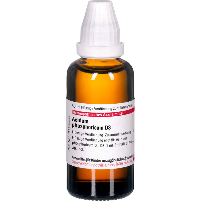 DHU Acidum phosphoricum D3 Dilution, 50 ml Lösung