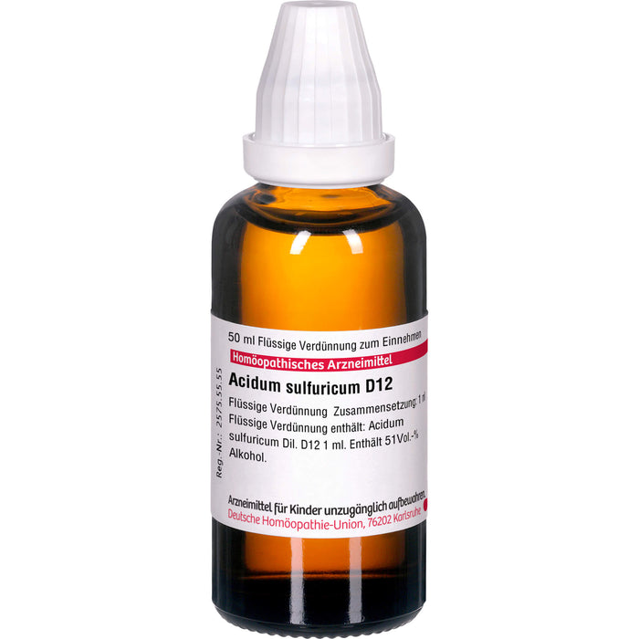 DHU Acidum sulfuricum D12 Dilution, 50 ml Lösung