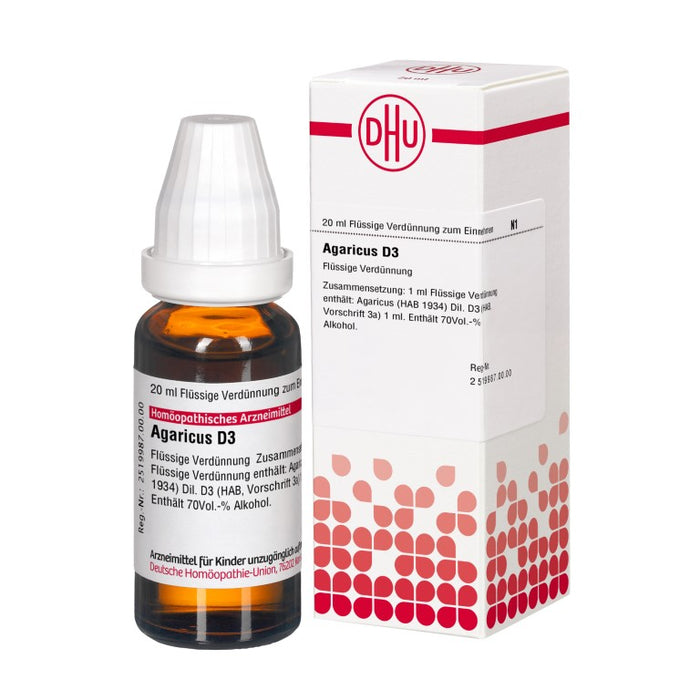 DHU Agaricus D3 Dilution, 20 ml Lösung