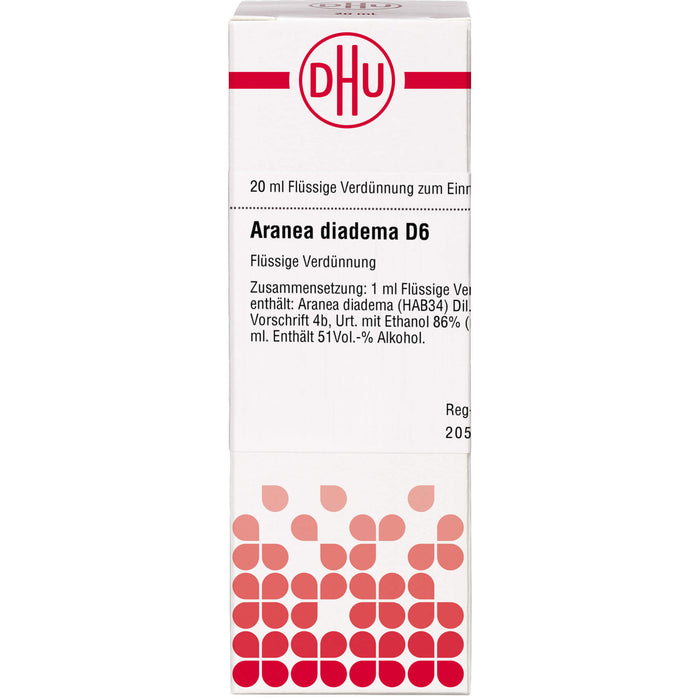 DHU Aranea diadema D6 Dilution, 20 ml Lösung