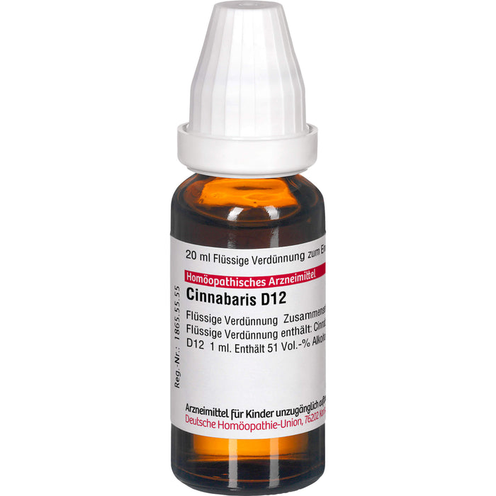 Cinnabaris D12 DHU Dilution, 20 ml Lösung