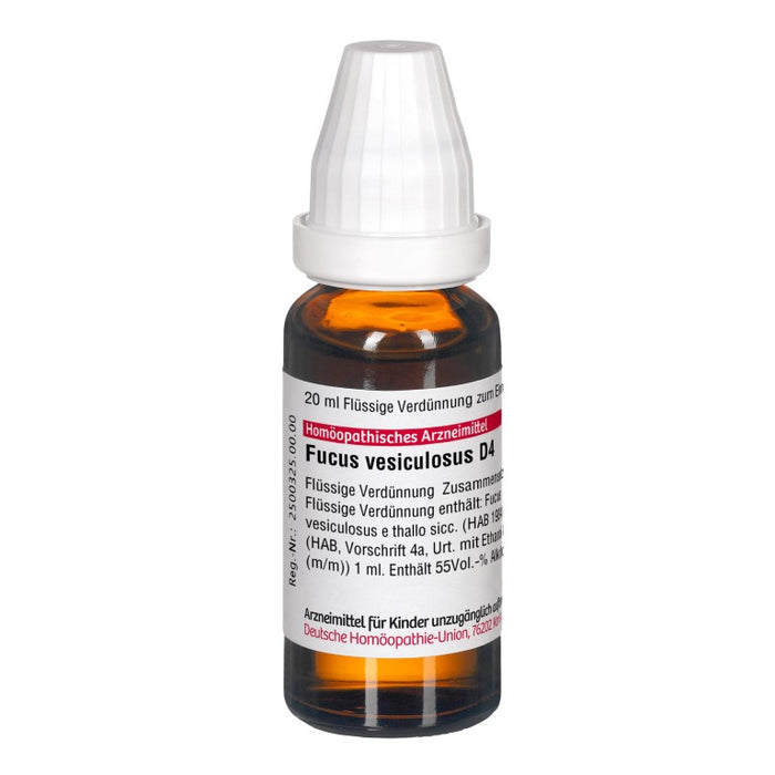 DHU Fucus vesiculosus D4 Dilution, 20 ml Lösung