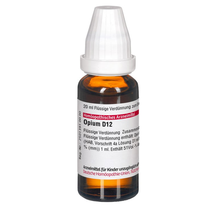 DHU Opium D12 Dilution, 20 ml Lösung