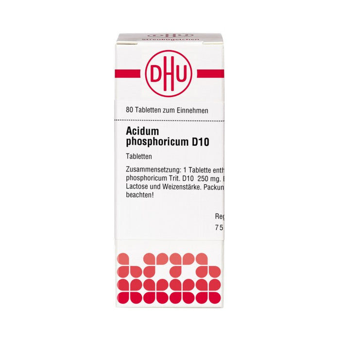 DHU Acidum phosphoricum D10 Tabletten, 80 St. Tabletten