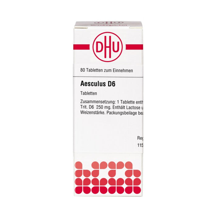 DHU Aesculus D6 Tabletten, 80 pc Tablettes