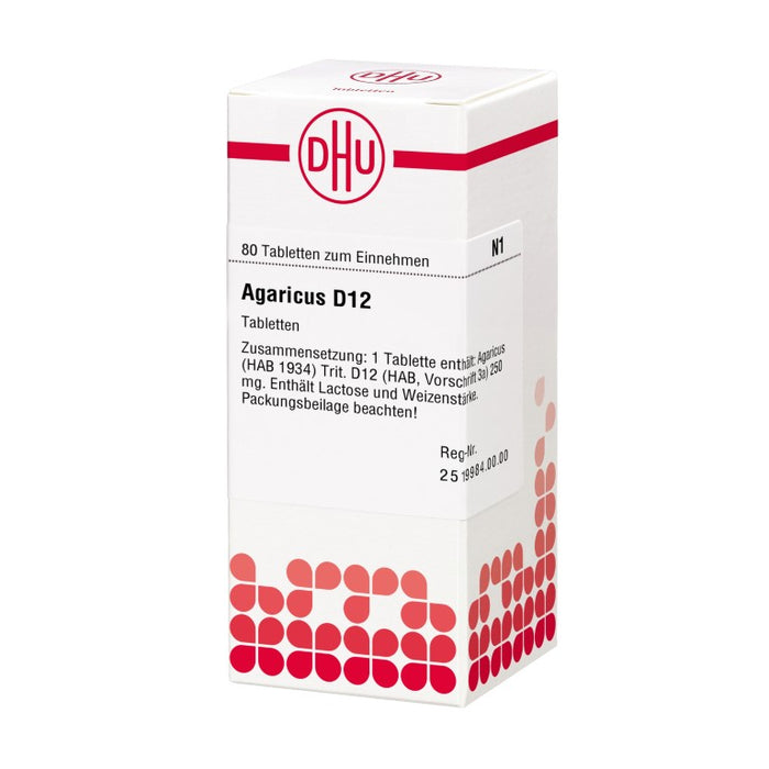 DHU Agaricus D12 Tabletten, 80 St. Tabletten