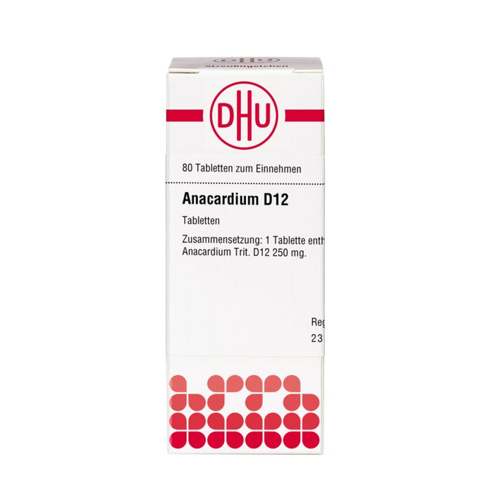 DHU Anacardium D12 Tabletten, 80 St. Tabletten