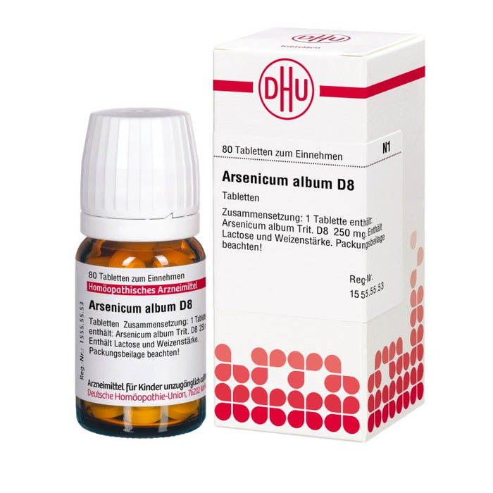 DHU Arsenicum album D8 Tabletten, 80 pc Tablettes