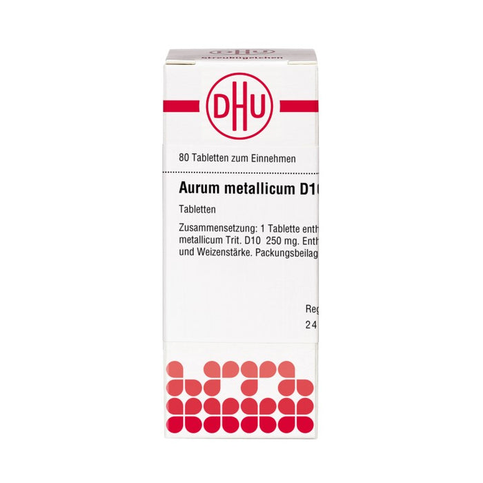 DHU Aurum metallicum D10 Tabletten, 80 St. Tabletten