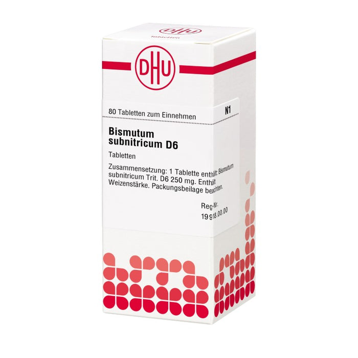 DHU Bismutum subnitricum D6 Tabletten, 80 St. Tabletten