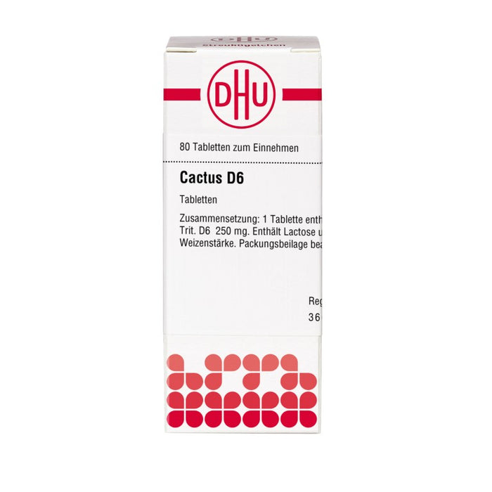 DHU Cactus D6 Tabletten, 80 pc Tablettes