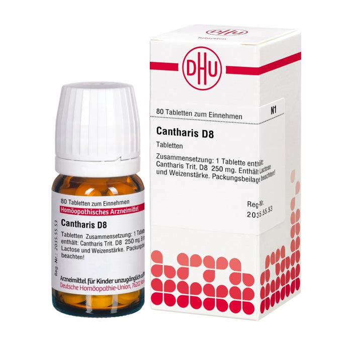 DHU Cantharis D8 Tabletten, 80 St. Tabletten