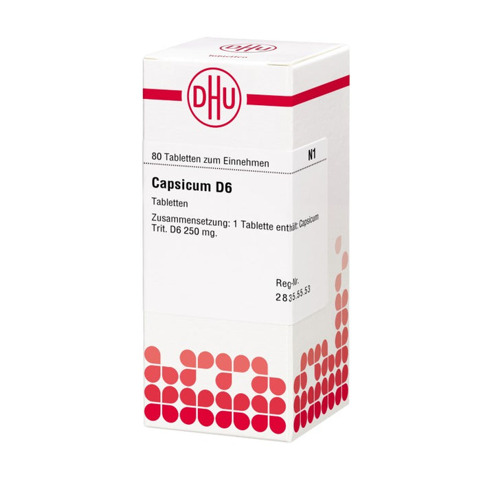 DHU Capsicum D6 Tabletten, 80 pc Tablettes