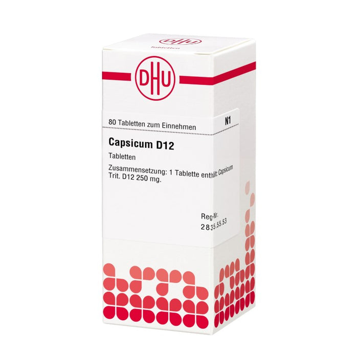 DHU Capsicum D12 Tabletten, 80 pc Tablettes