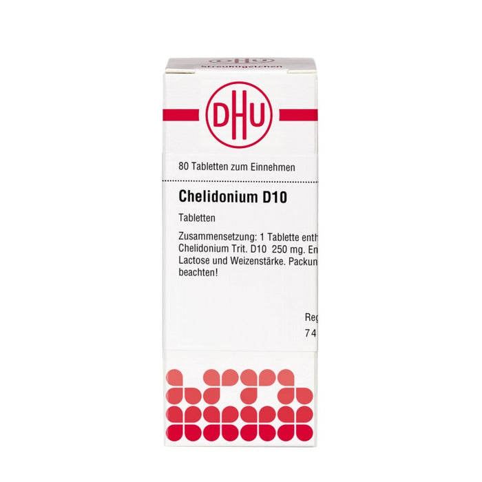 DHU Chelidonium D10 Tabletten, 80 St. Tabletten