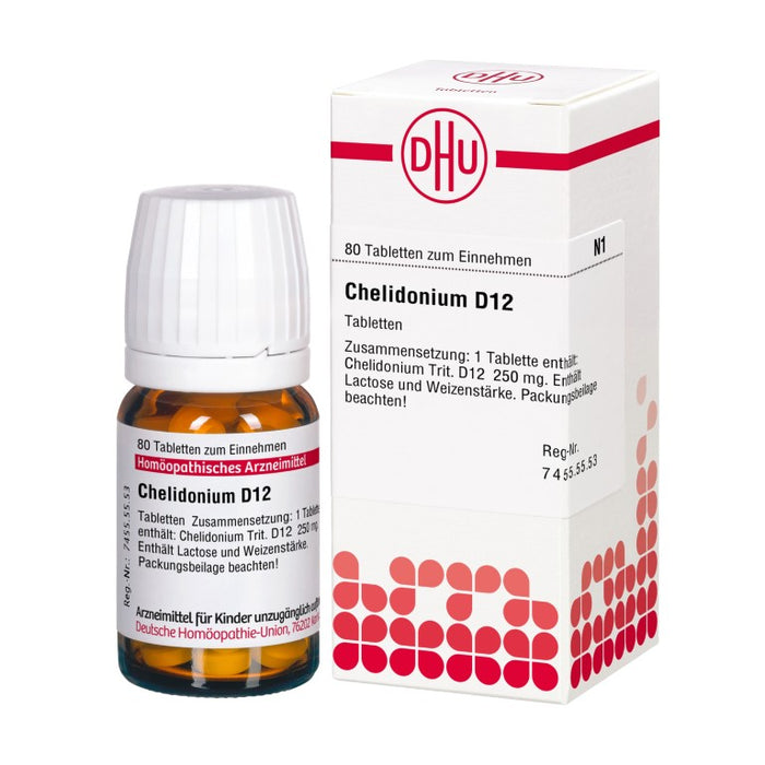 DHU Chelidonium D12 Tabletten, 80 pcs. Tablets