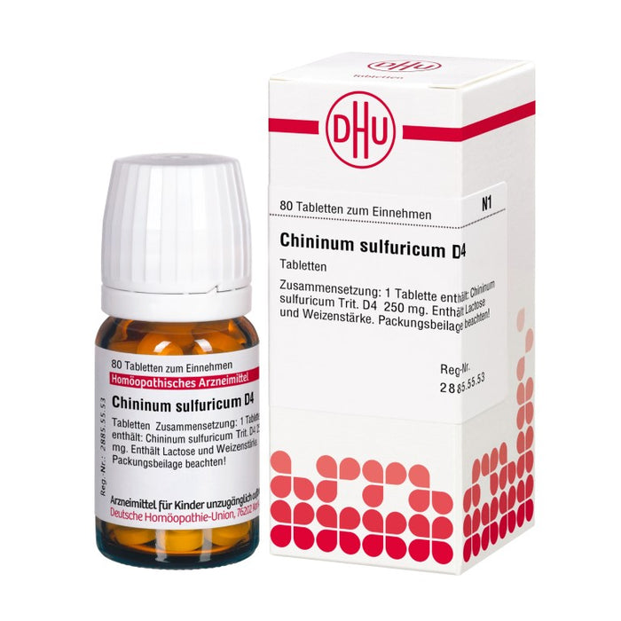 DHU Chininum sulfuricum D4 Tabletten, 80 pcs. Tablets