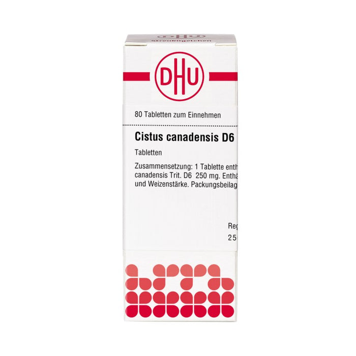 DHU Cistus canadensis D6 Tabletten, 80 St. Tabletten